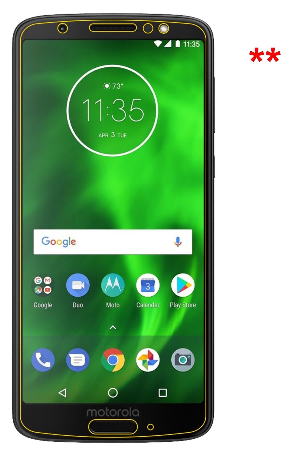 1x 9H Schutzfolie matt für Lenovo Moto G6 Panzerfolie