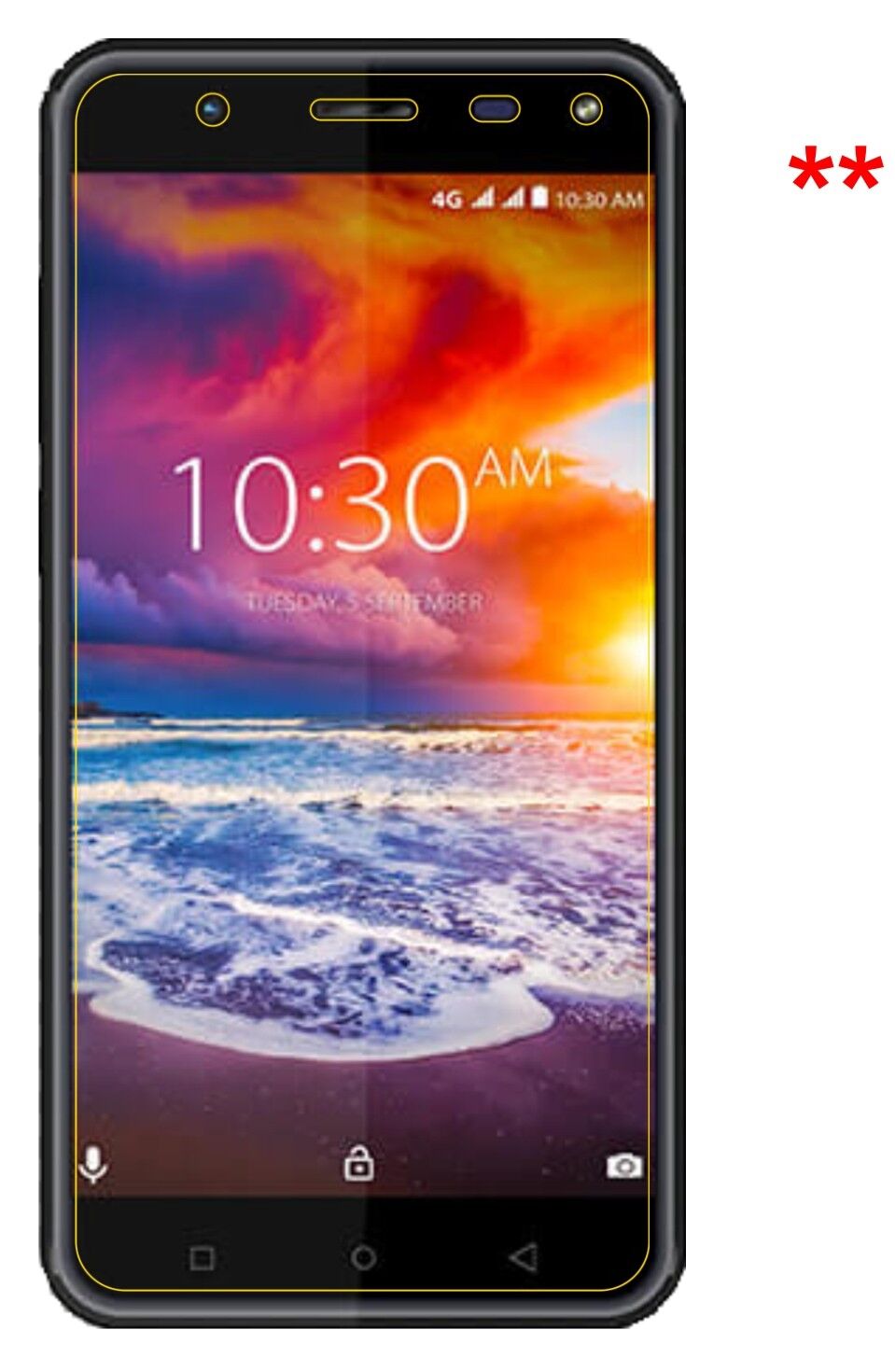 1x 9H Schutzfolie matt für Karbonn Titanium Jumbo 3 Panzerfolie