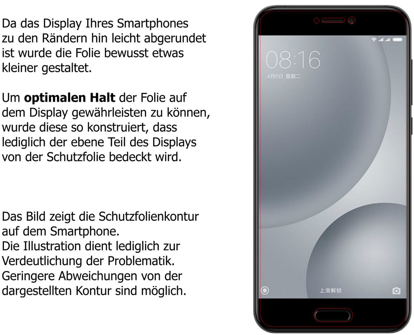 2x 9H Schutzfolie matt für Xiaomi Mi 5c Panzerfolie
