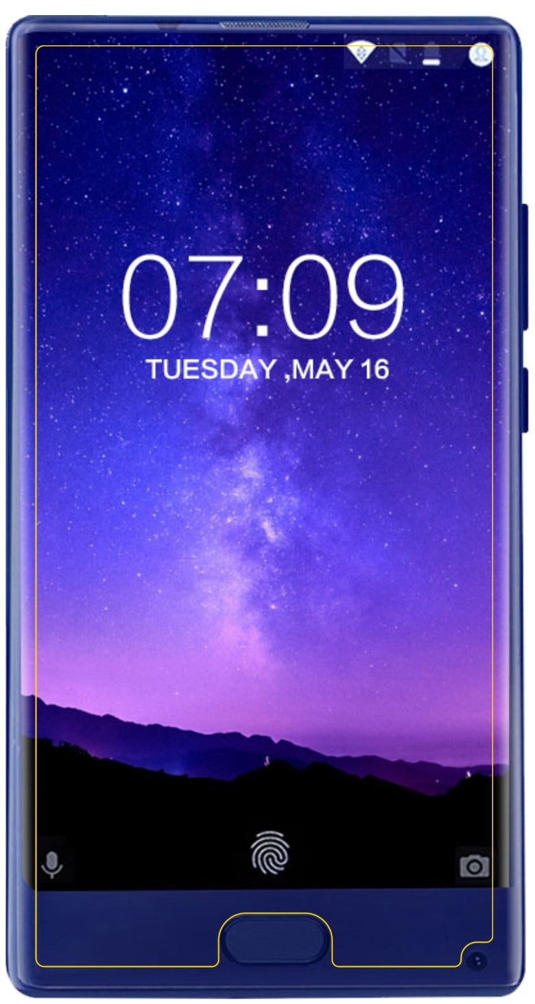 6x Schutzfolie matt für Doogee Mix (5,5 Zoll) Display-Schutzfolie (3x Vorderseite + 3x Rückseite)