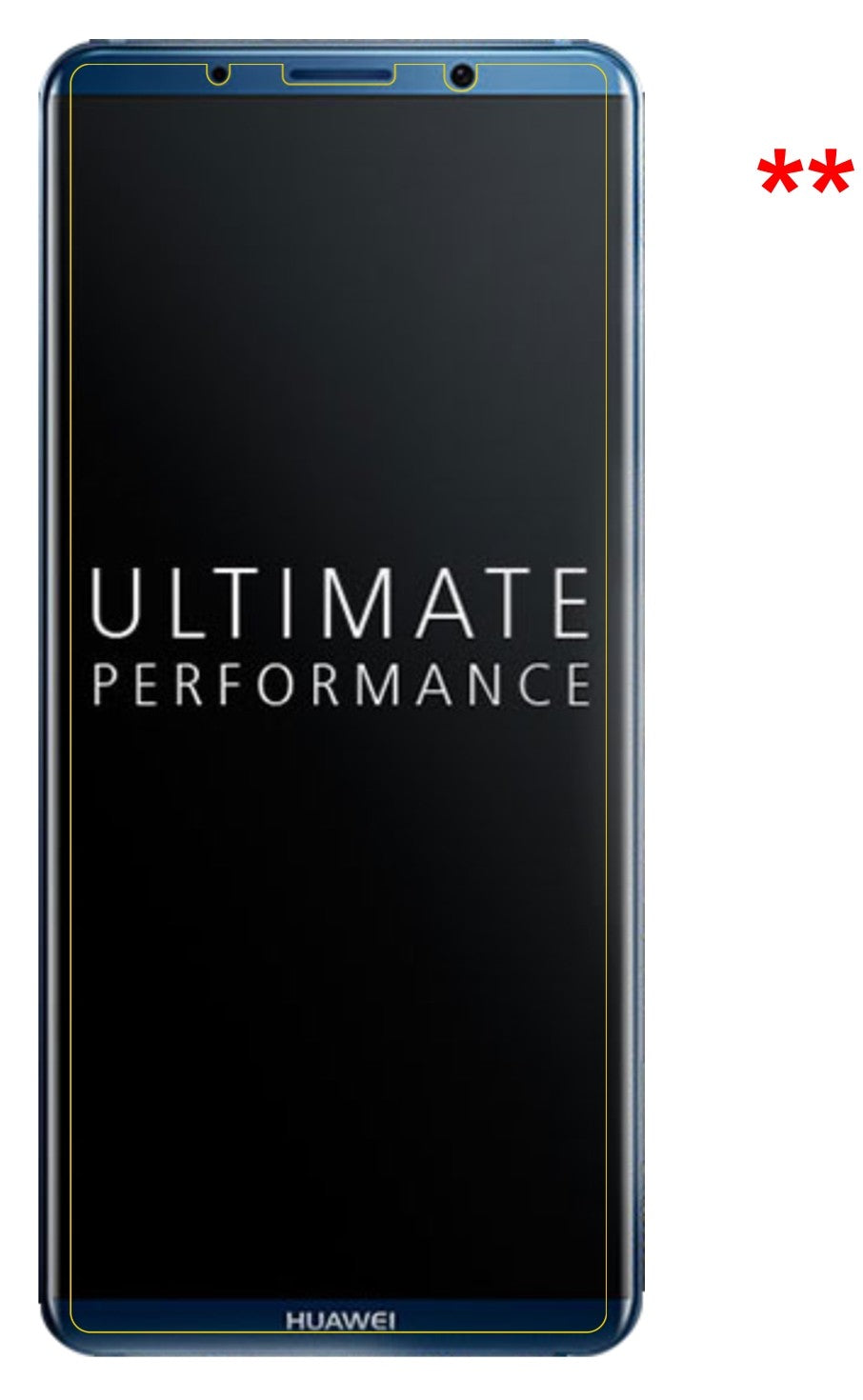 Dünne und klare Folie passend zugeschnitten für Huawei Mate 10 Pro