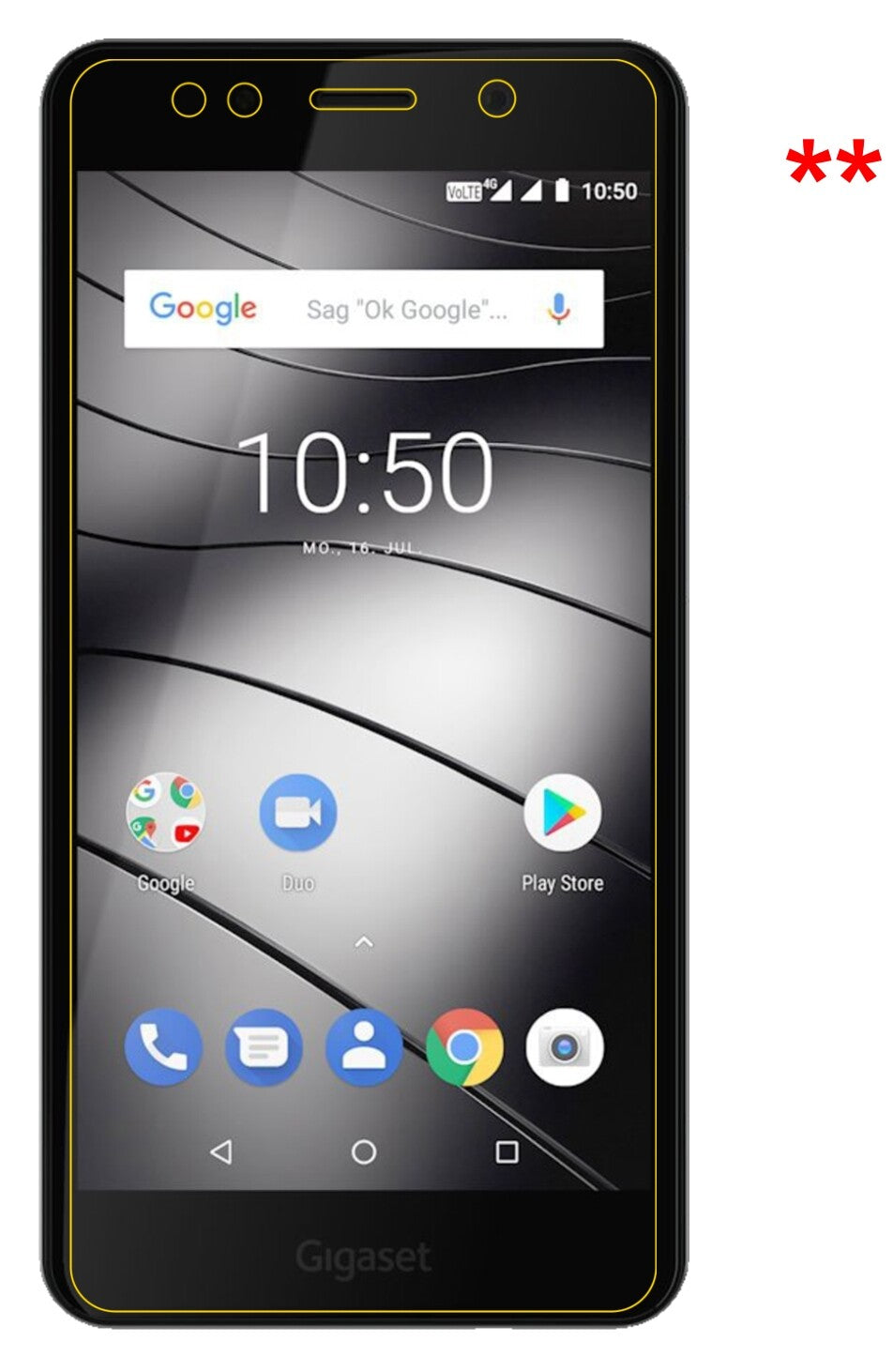 Dünne und klare Folie passend zugeschnitten für Gigaset GS180
