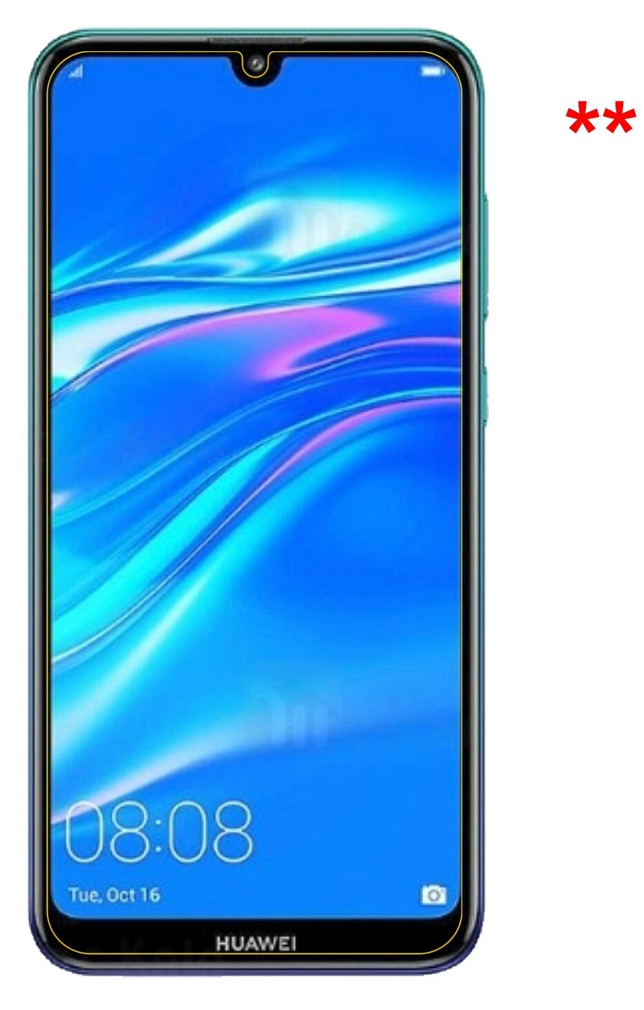 6x Schutzfolie matt für Huawei Y7 Pro (2019) Display-Schutzfolie (3x Vorderseite + 3x Rückseite)