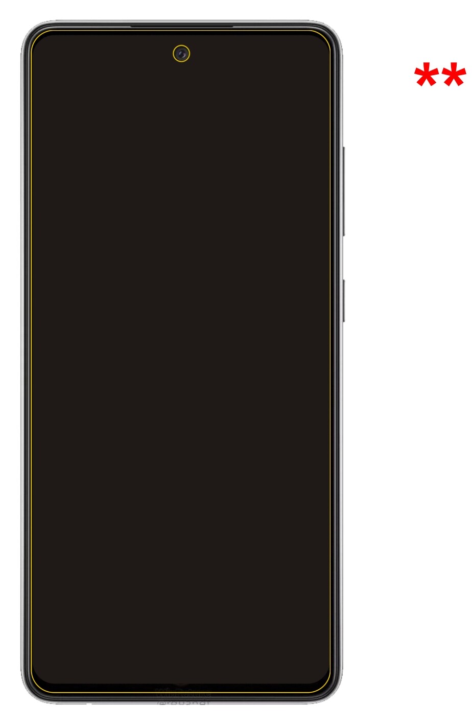dipos Displayschutz für Samsung Galaxy A52, transparente Oberfläche, perfekte Passform auch für die Rundungen