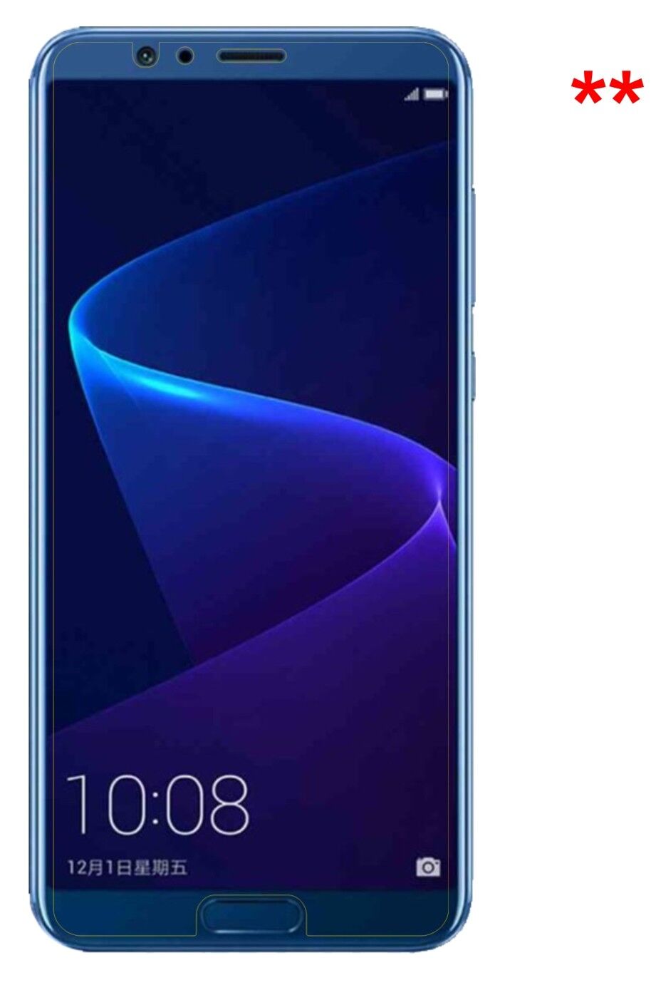 2x 9H Schutzfolie matt für Huawei Honor V10 Panzerfolie