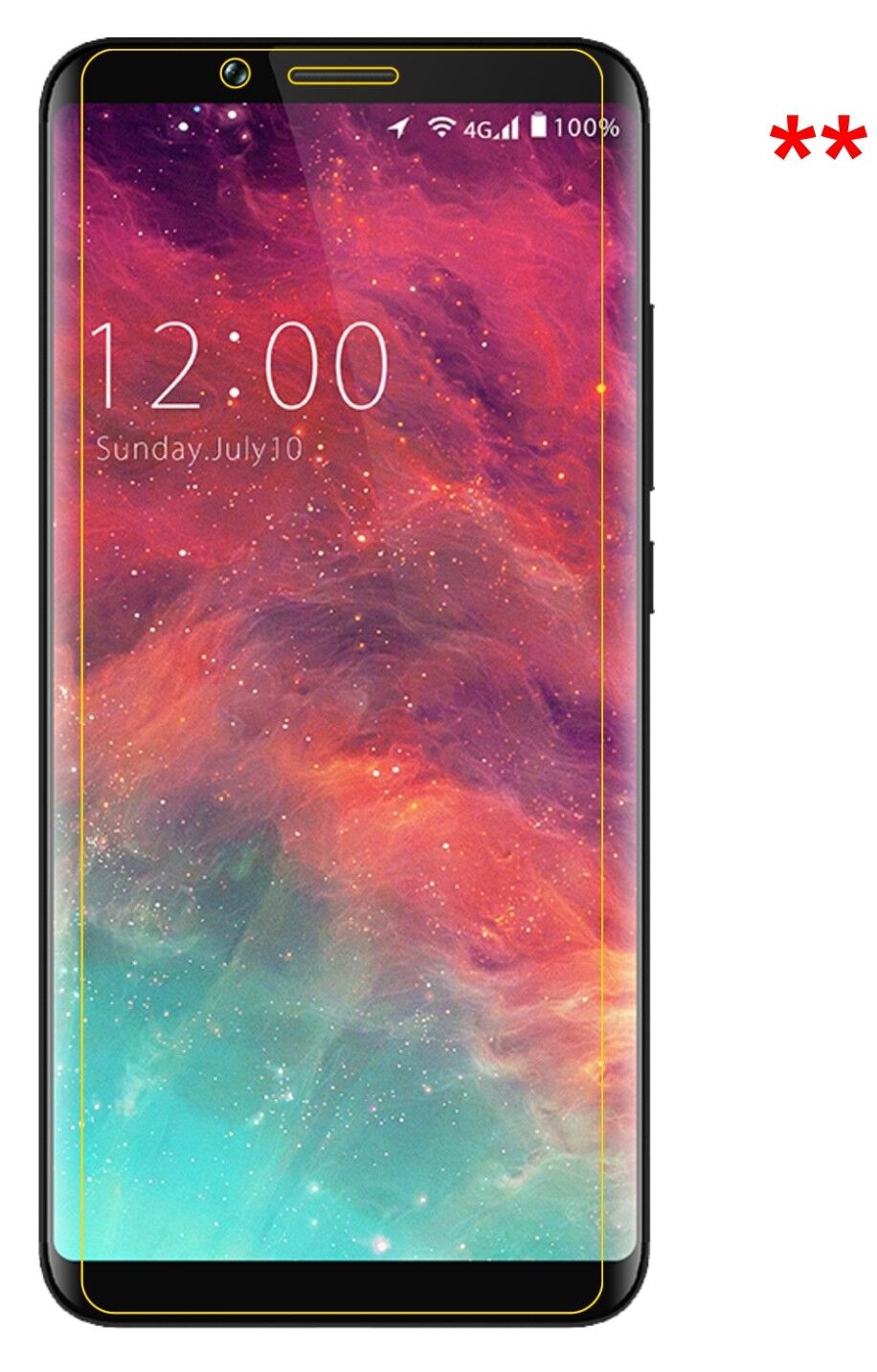 Dünne und klare Folie passend zugeschnitten für Umidigi S2 Lite