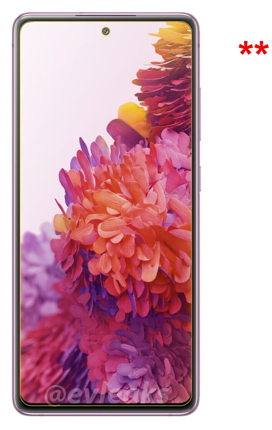 Blickschutzfolie für Samsung Galaxy S20 FE 5G matt Schutzfolie Privacy