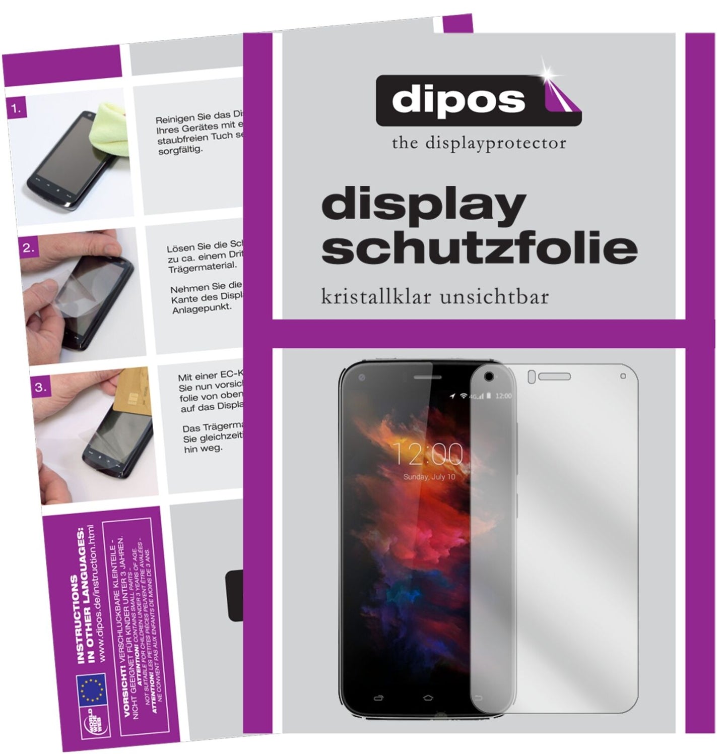 6x Schutzfolie klar für Umi Diamond X Display-Schutzfolie