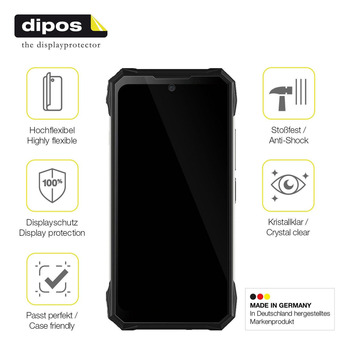 1x 3D Full Cover Schutzfolie für Doogee S89 Pro