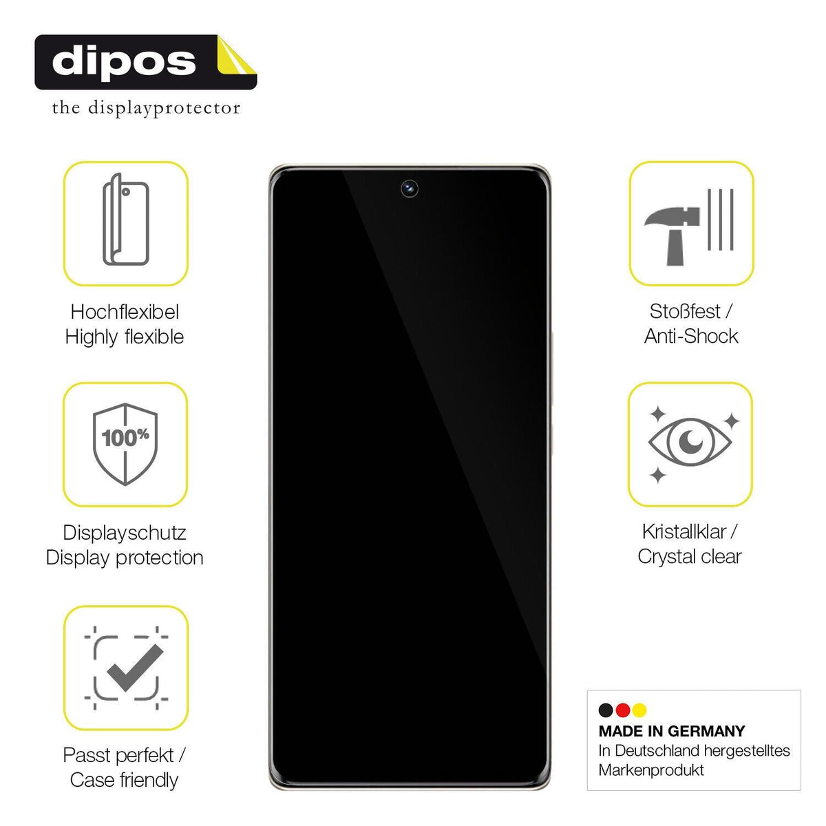 1x 3D Full Cover Schutzfolie für Honor 80 SE