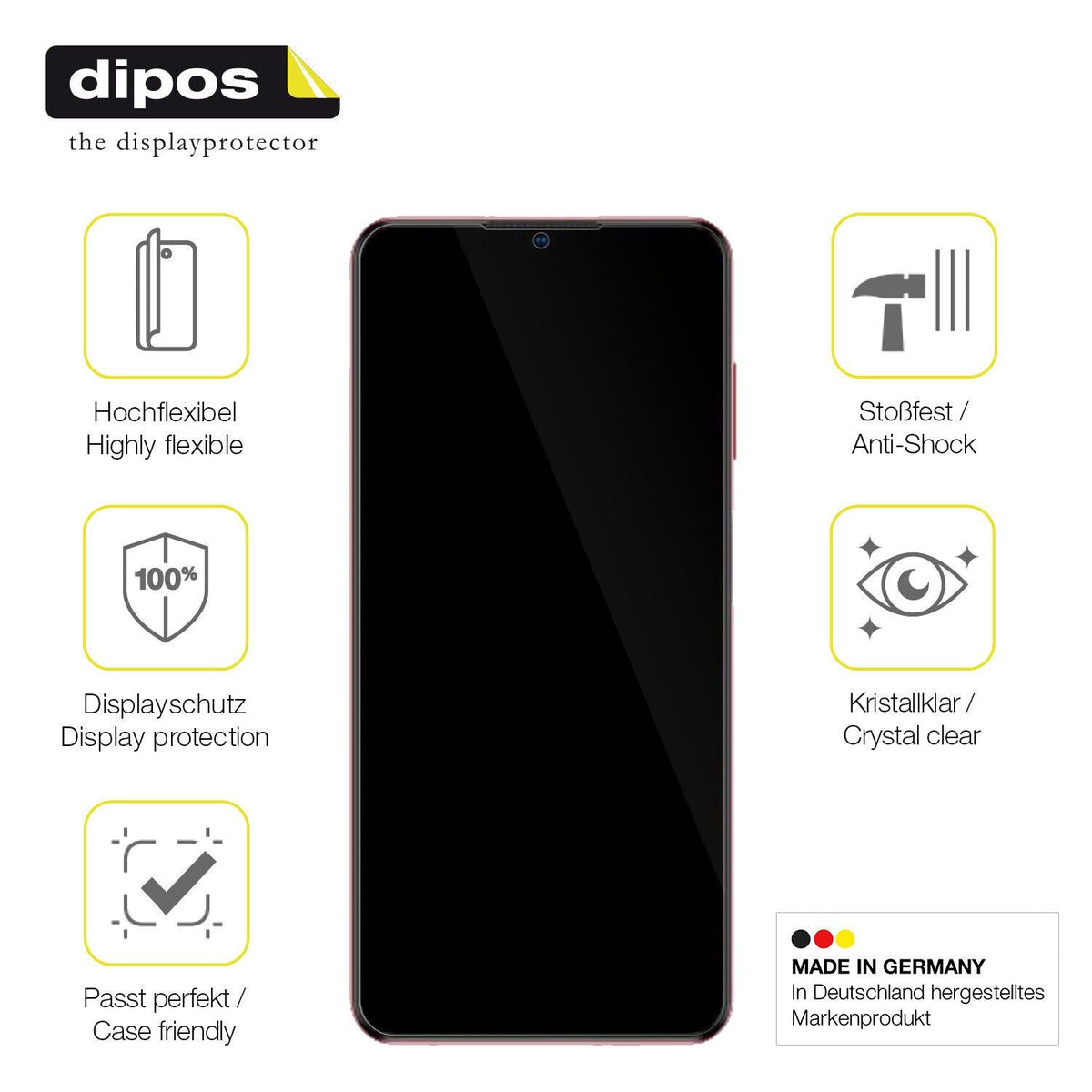 1x 3D Full Cover Schutzfolie für ZTE Blade V40 Vita