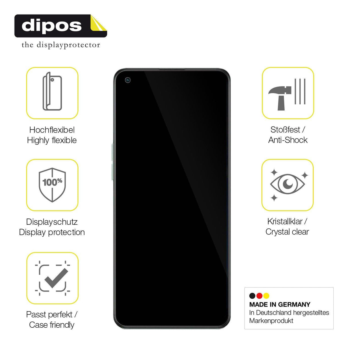 2x 3D Full Cover Schutzfolie für Oppo Reno7 Z 5G