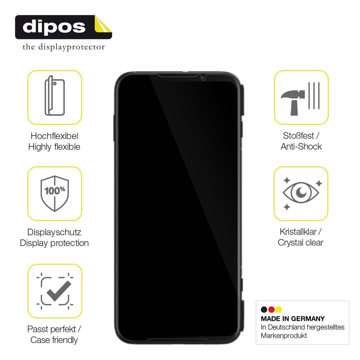 2x 3D Full Cover Schutzfolie für Xiaomi Blackshark 3 Pro