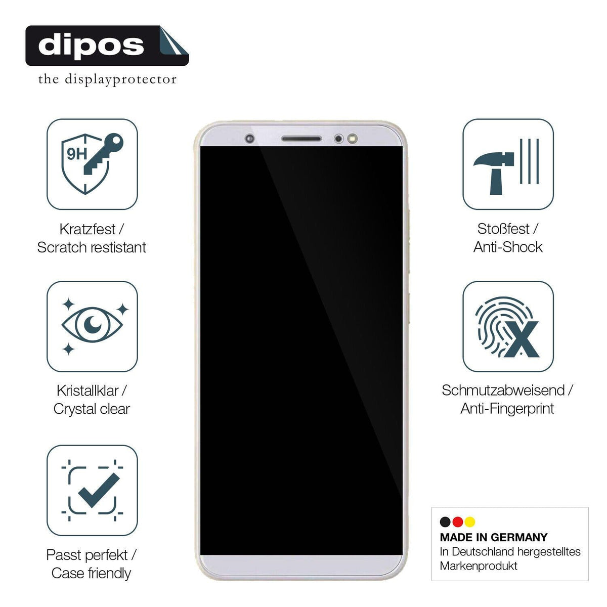 1x 9H Schutzfolie für Tecno Camon IN5 Panzerfolie