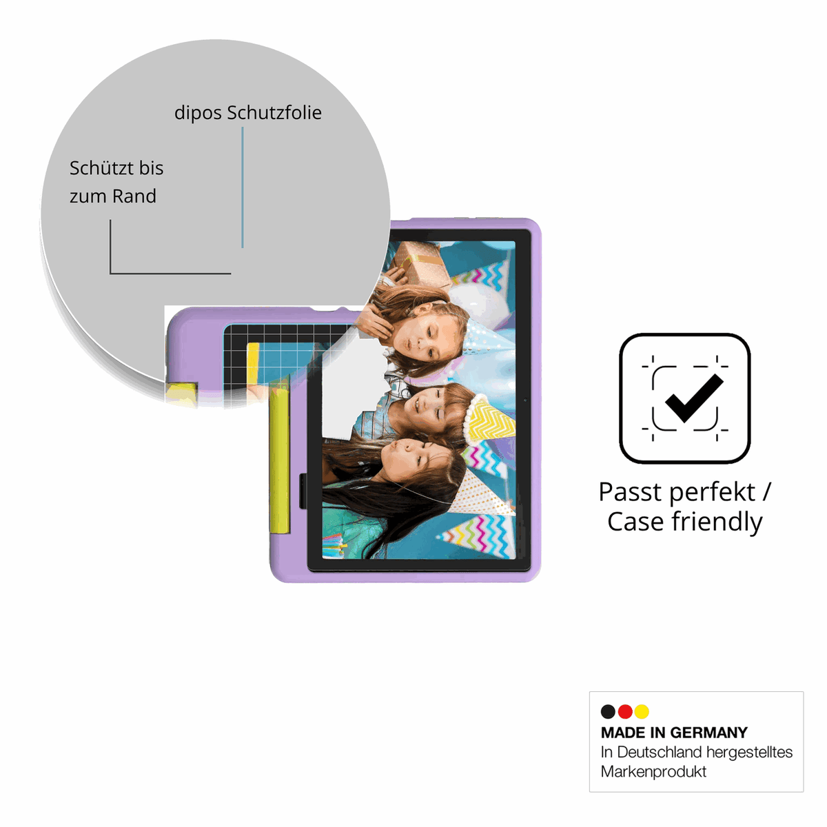 2x 9H Schutzfolie für Ainmel 1028 Kids Tablet 10.1 Zoll Panzerfolie