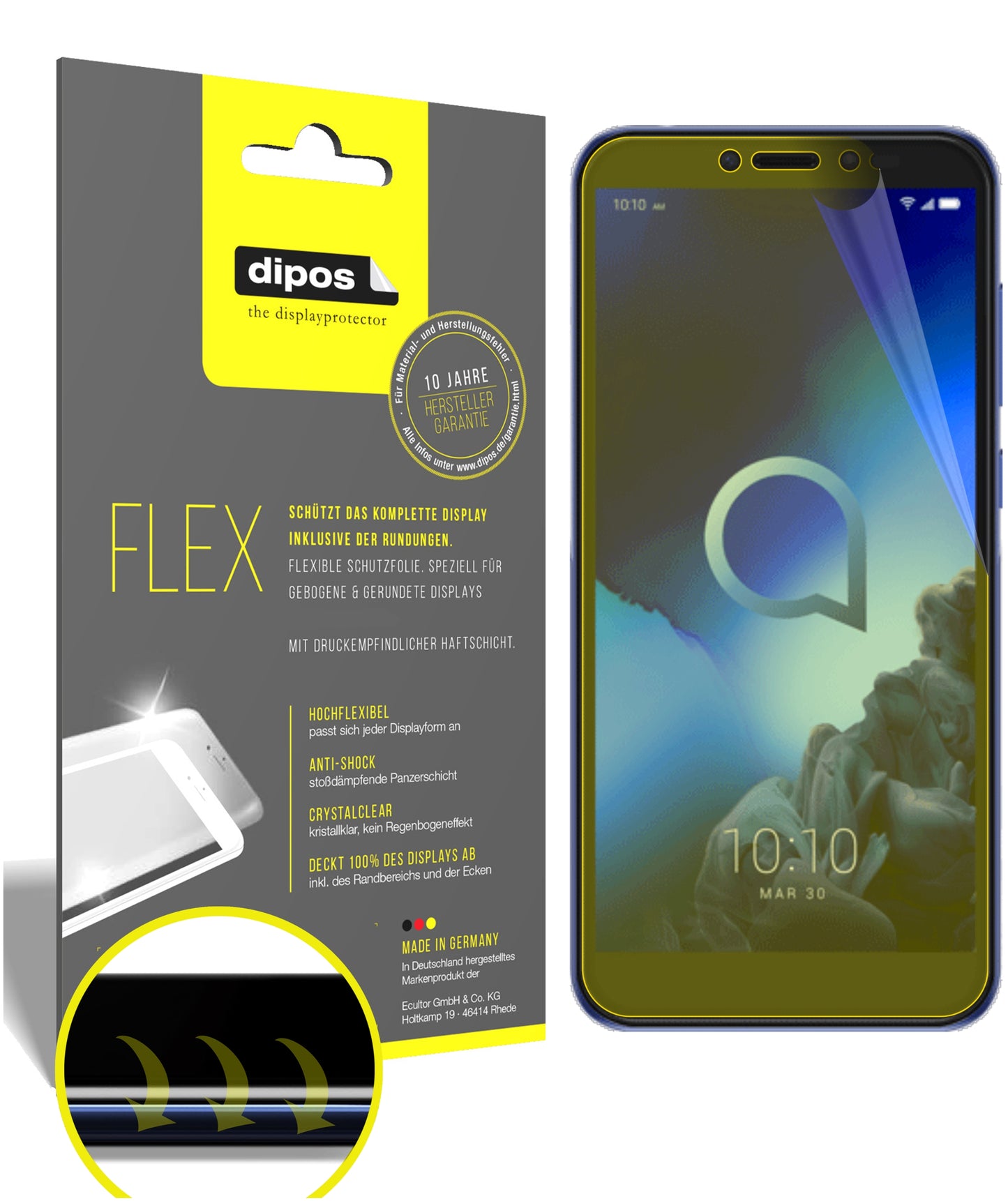 3D Full Cover Displayschutzfolie: Case-freundlicher Schutz mit perfekter Passform für dein Display.