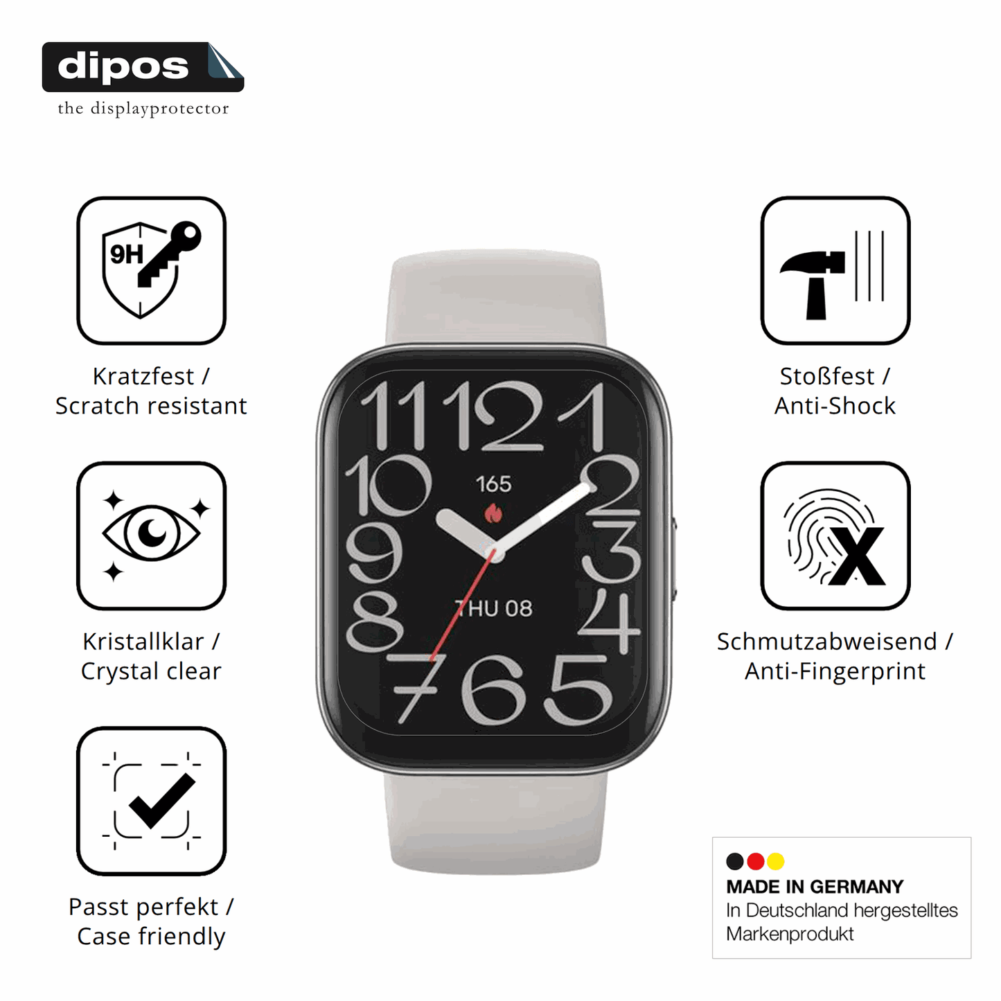 Displayschutz hergestellt in Deutschland, höchste Qualität made in Germany