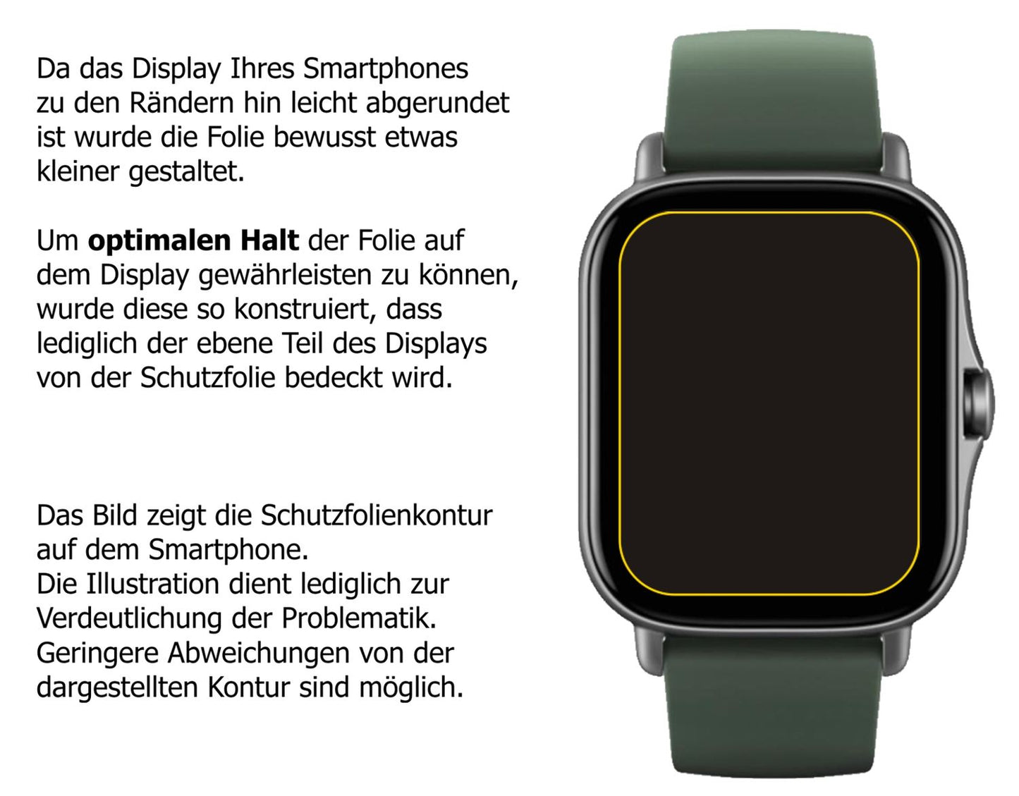 6x Schutzfolie klar für Amazfit GTS 2e Display-Schutzfolie
