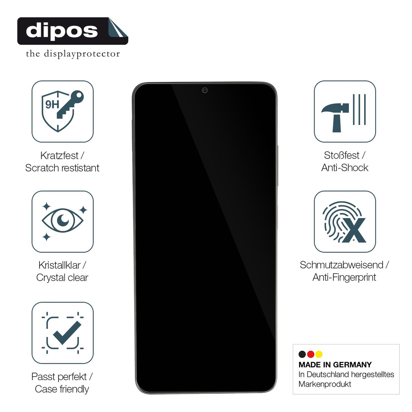 Displayschutz hergestellt in Deutschland, höchste Qualität made in Germany