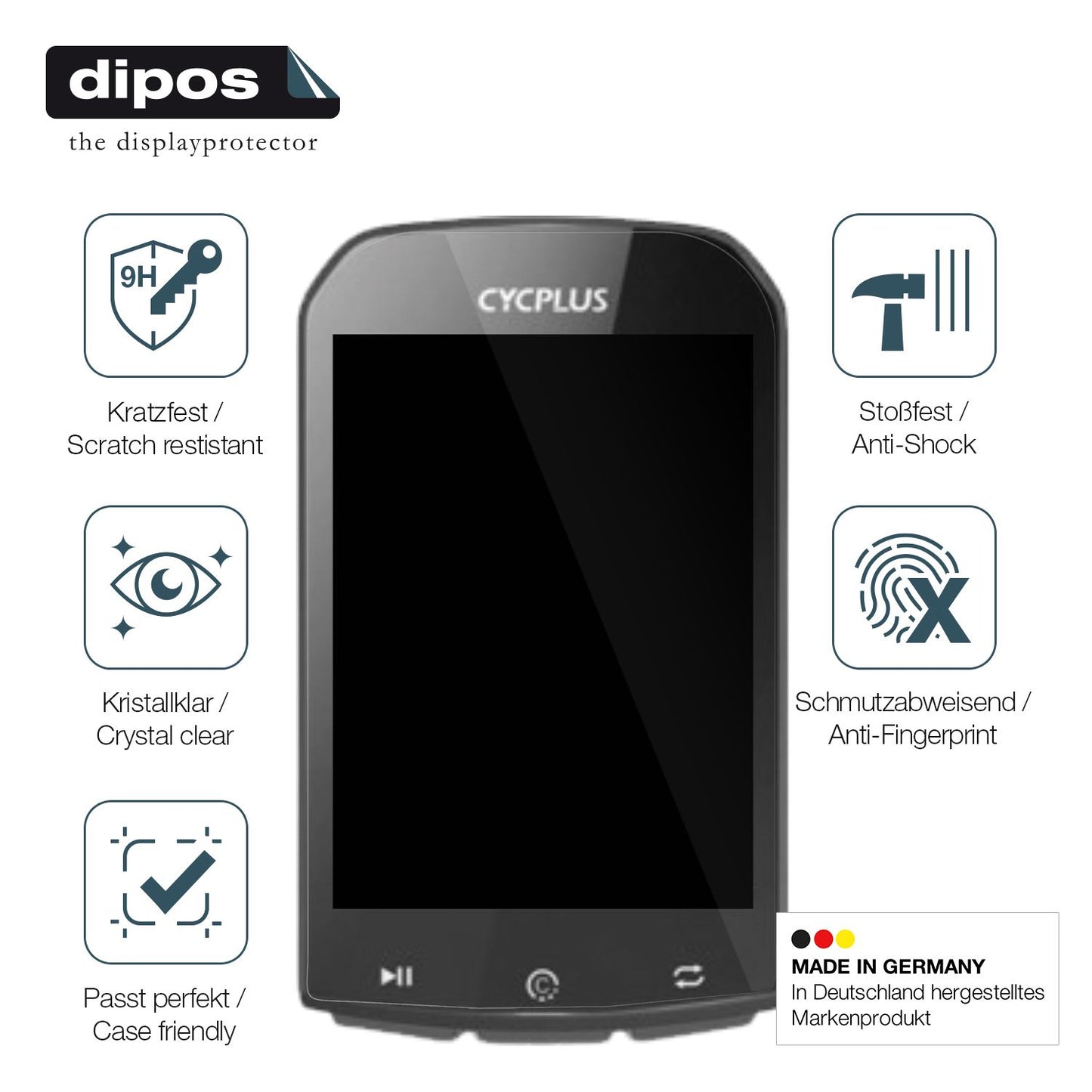 Displayschutz hergestellt in Deutschland, höchste Qualität made in Germany
