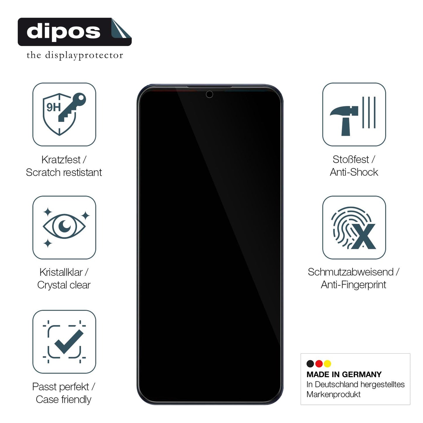 Displayschutz hergestellt in Deutschland, höchste Qualität made in Germany