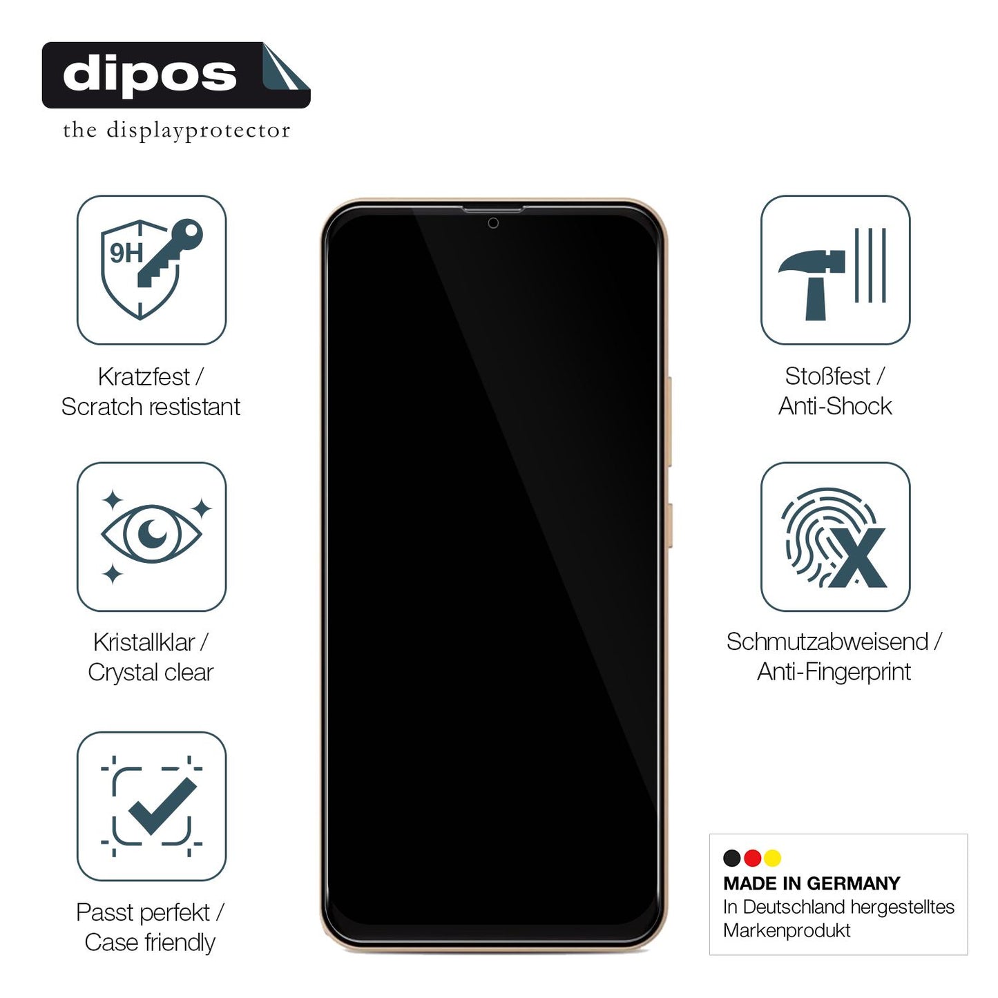 Displayschutz hergestellt in Deutschland, höchste Qualität made in Germany