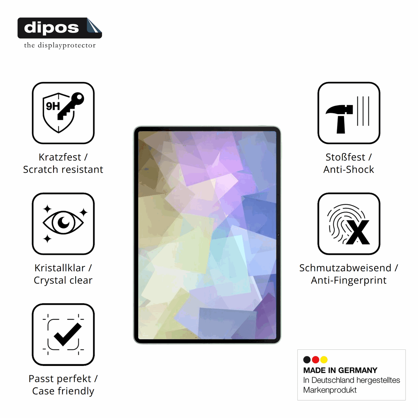 Displayschutz hergestellt in Deutschland, h�chste Qualit�t made in Germany