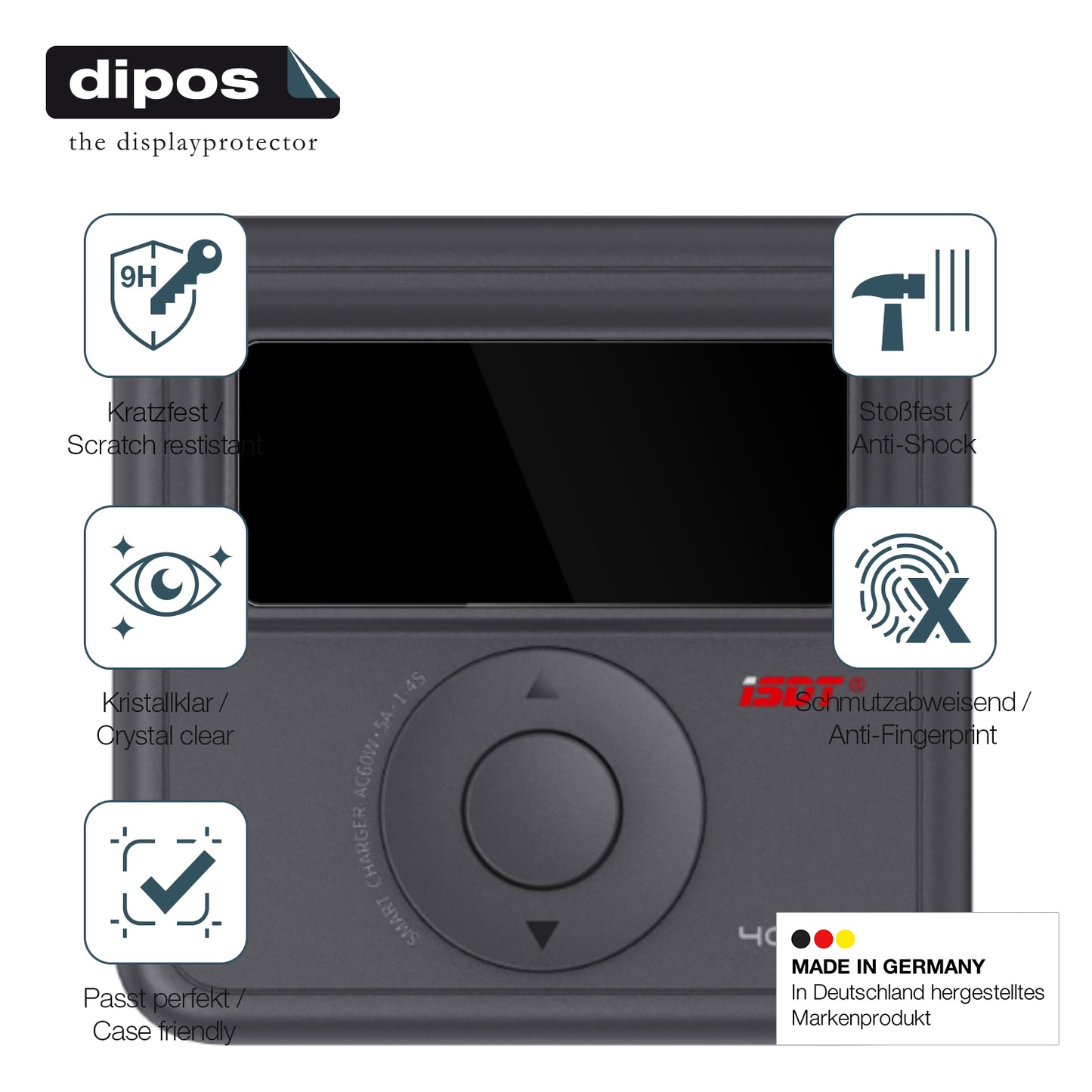 Displayschutz hergestellt in Deutschland, höchste Qualität made in Germany