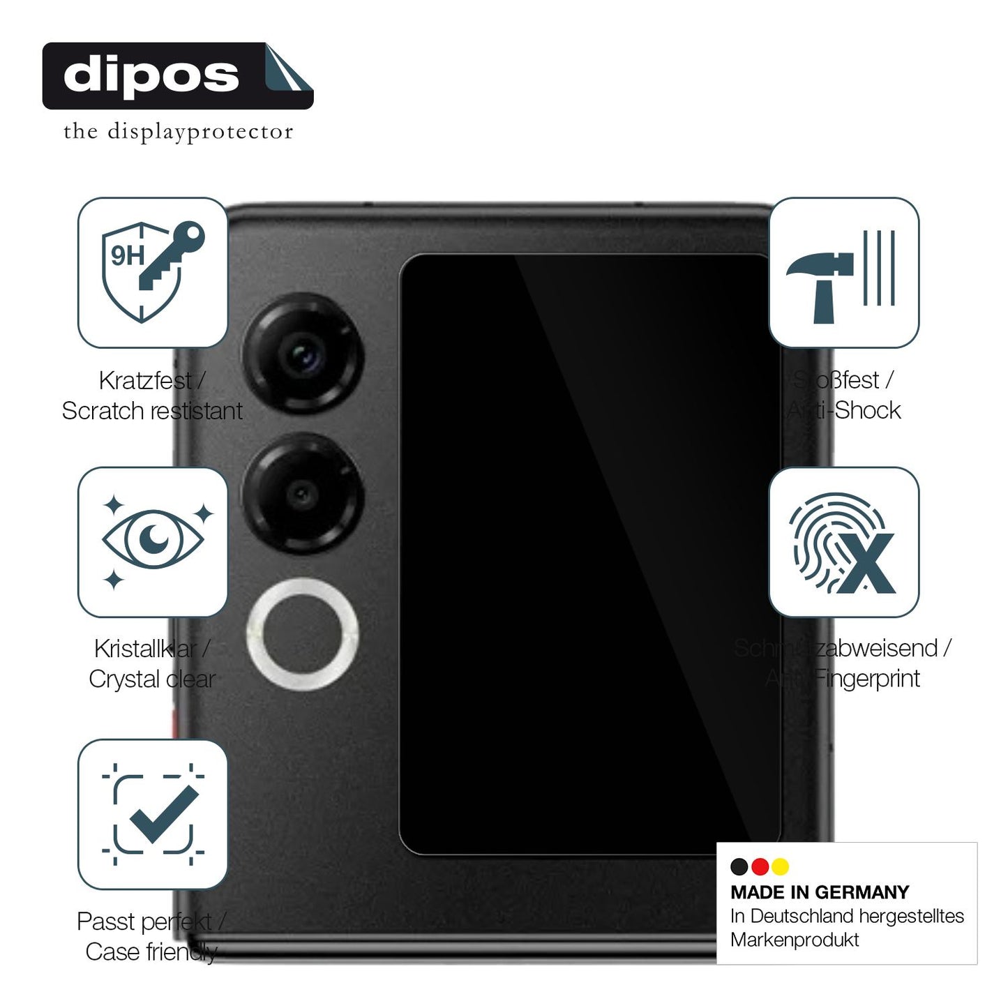 Displayschutz hergestellt in Deutschland, höchste Qualität made in Germany