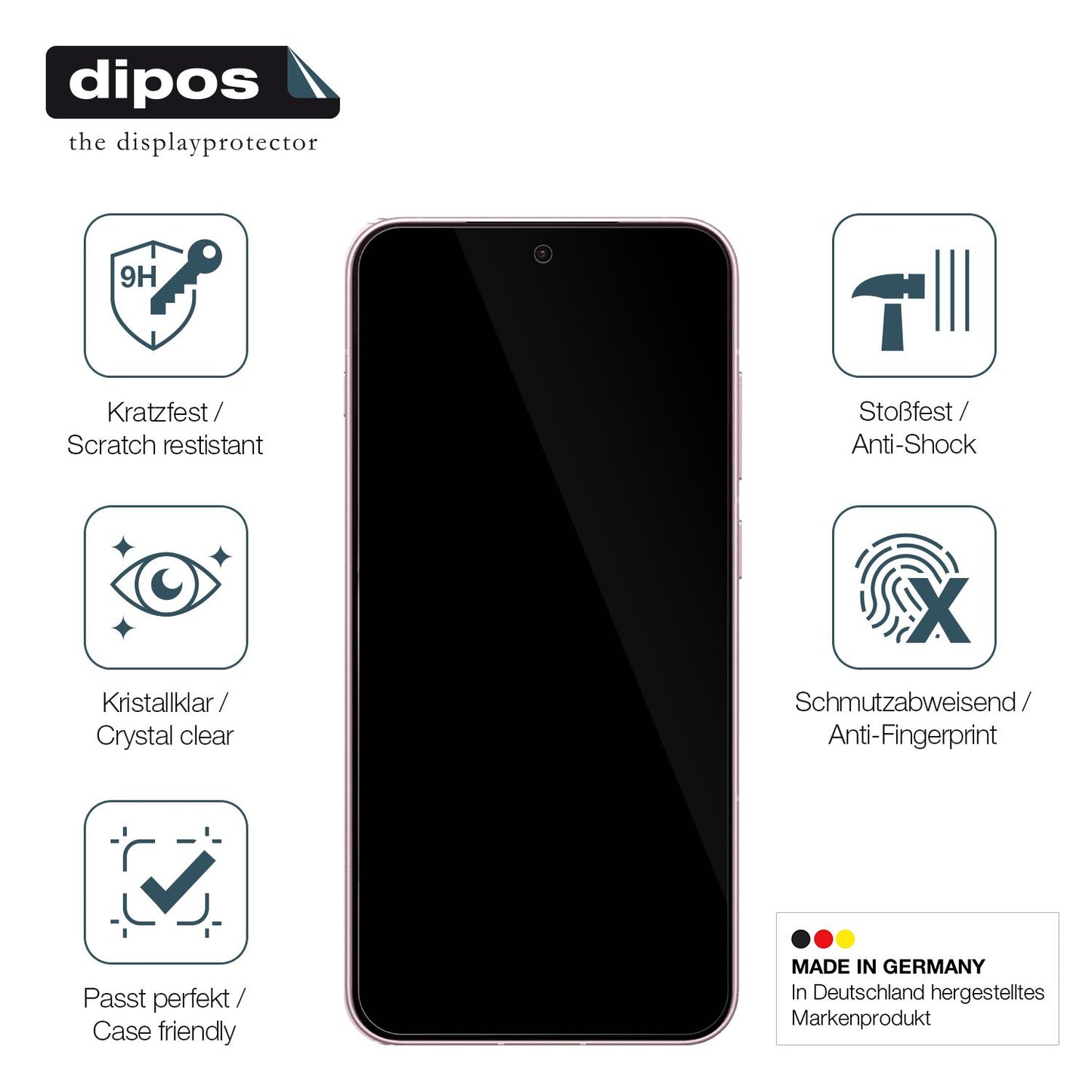 Displayschutz hergestellt in Deutschland, höchste Qualität made in Germany