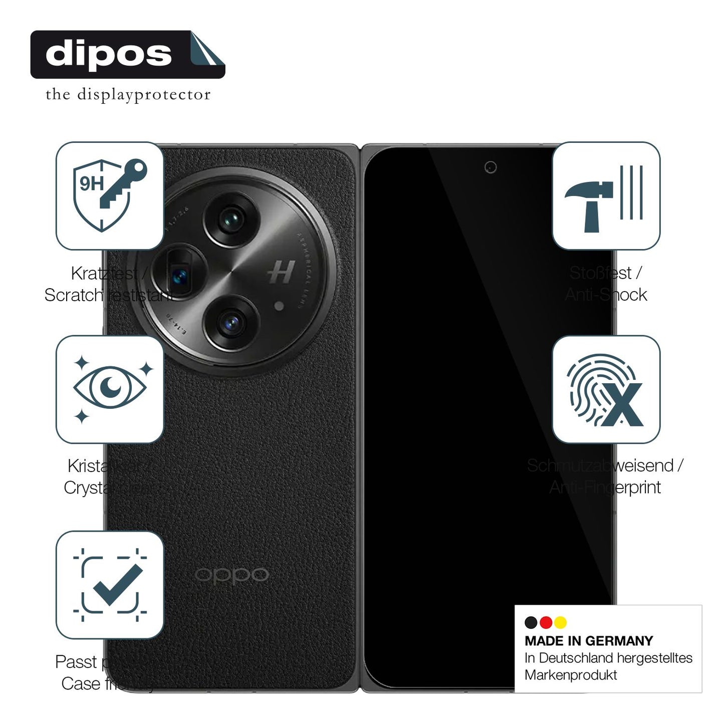 Displayschutz hergestellt in Deutschland, höchste Qualität made in Germany