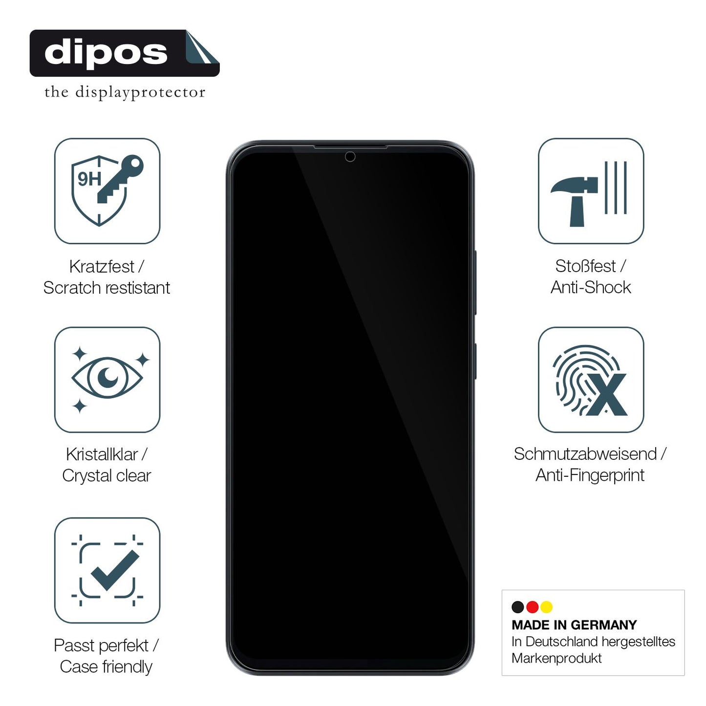Displayschutz hergestellt in Deutschland, höchste Qualität made in Germany