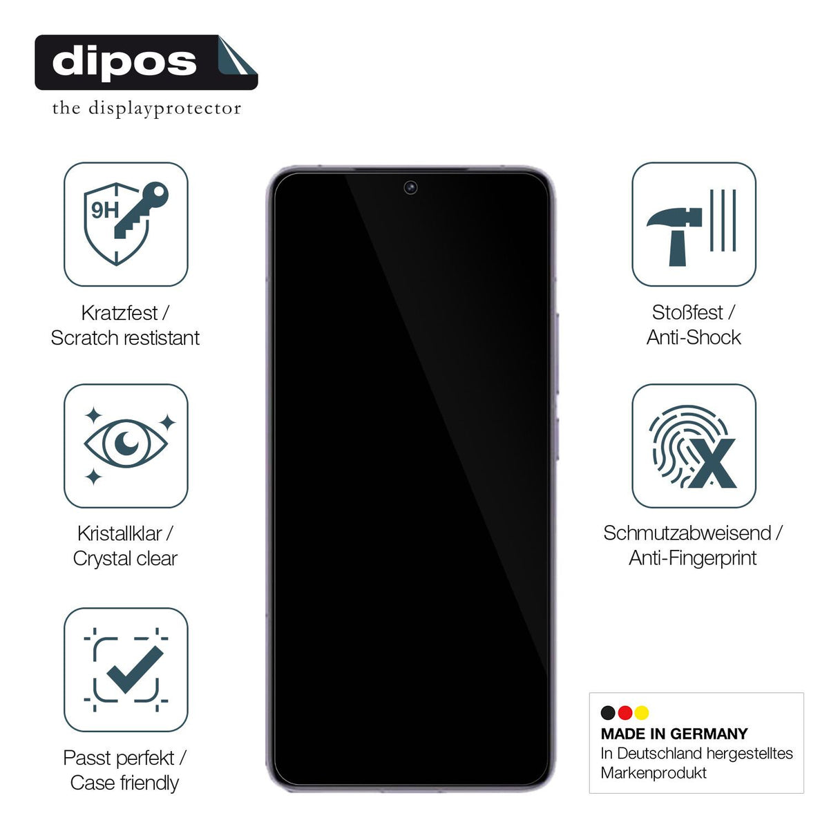 Displayschutz hergestellt in Deutschland, höchste Qualität made in Germany