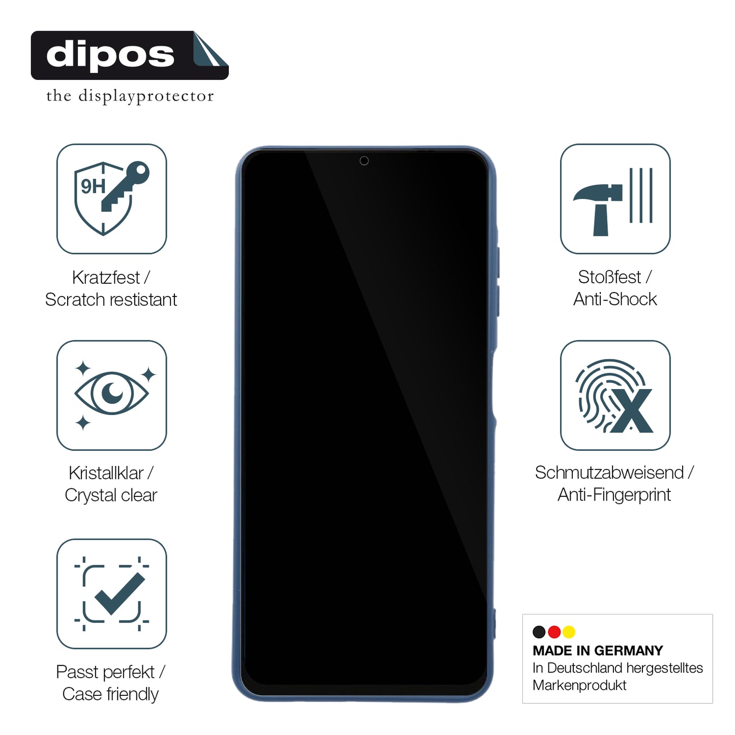 Displayschutz hergestellt in Deutschland, höchste Qualität made in Germany