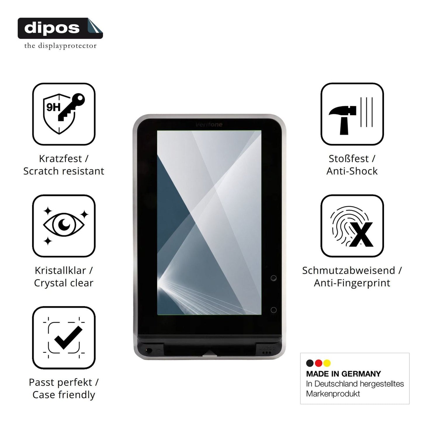 Displayschutz hergestellt in Deutschland, höchste Qualität made in Germany