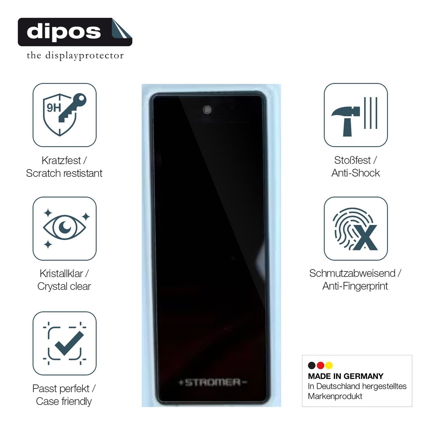 Displayschutz hergestellt in Deutschland, höchste Qualität made in Germany