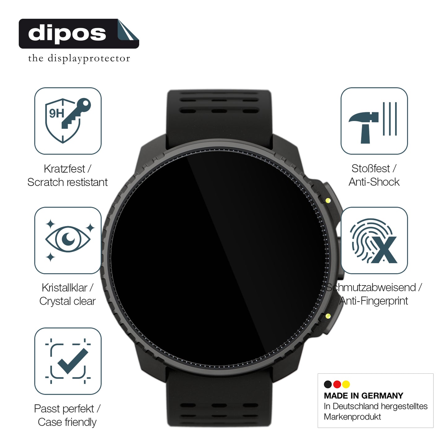 Displayschutz hergestellt in Deutschland, höchste Qualität made in Germany