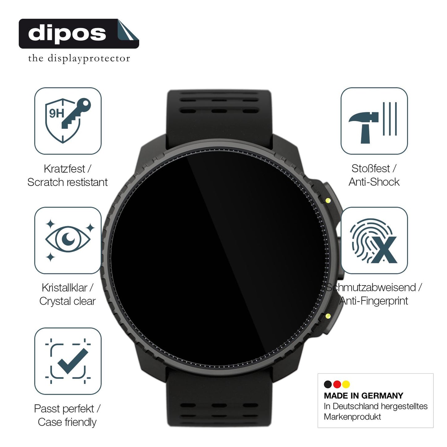 Displayschutz hergestellt in Deutschland, höchste Qualität made in Germany