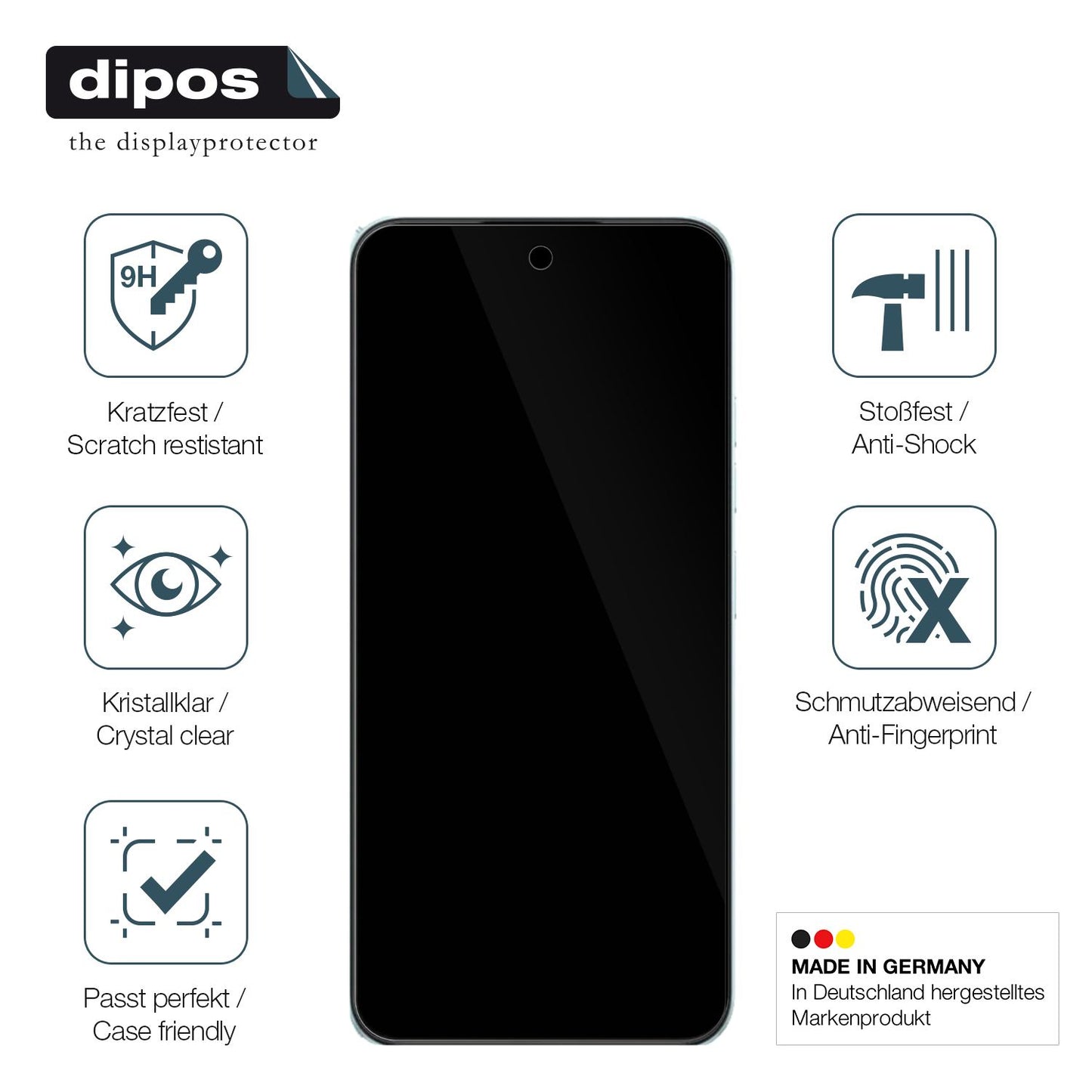 Displayschutz hergestellt in Deutschland, höchste Qualität made in Germany