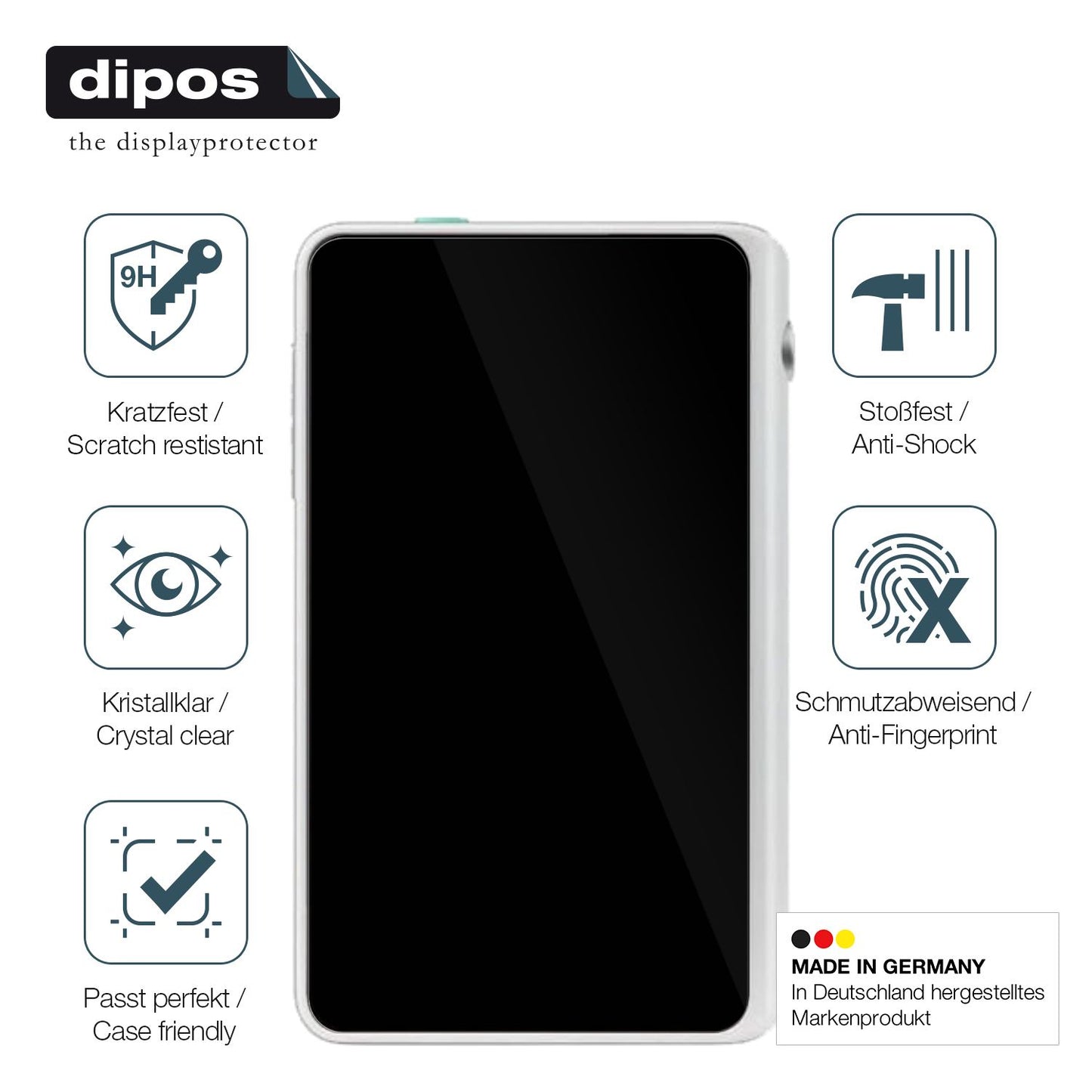 Displayschutz hergestellt in Deutschland, höchste Qualität made in Germany