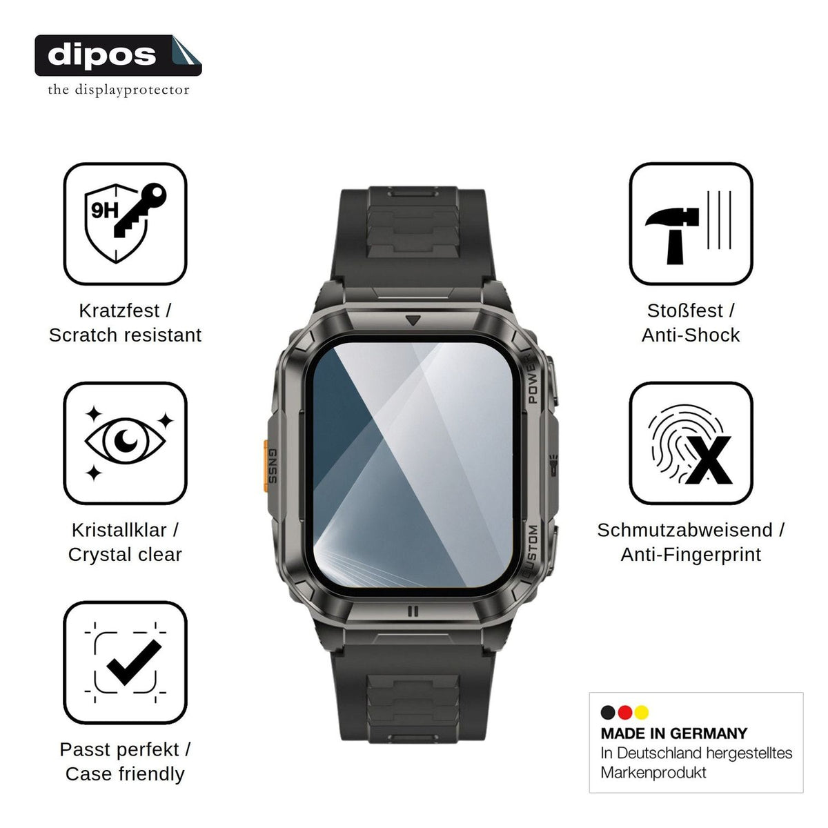2x 9H Schutzfolie für Ulefone Armor Watch Ultra Panzerfolie
