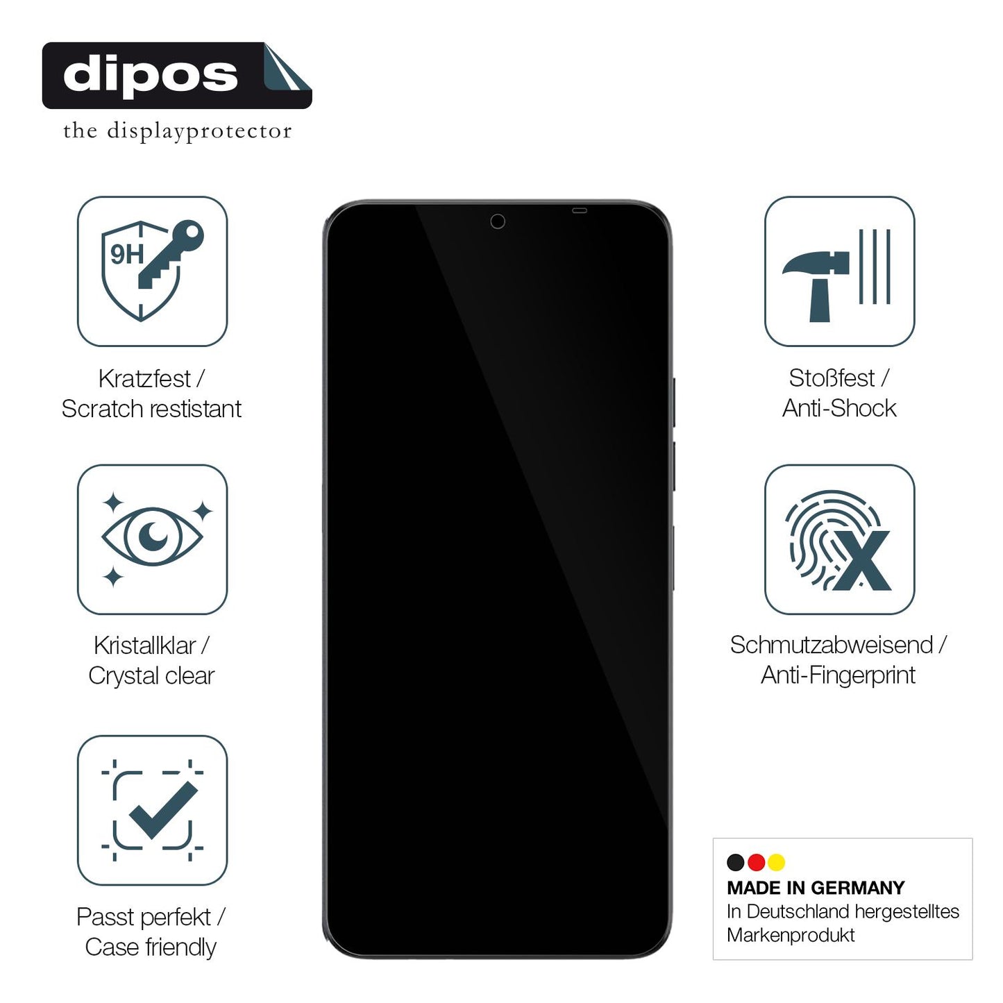 Displayschutz hergestellt in Deutschland, höchste Qualität made in Germany