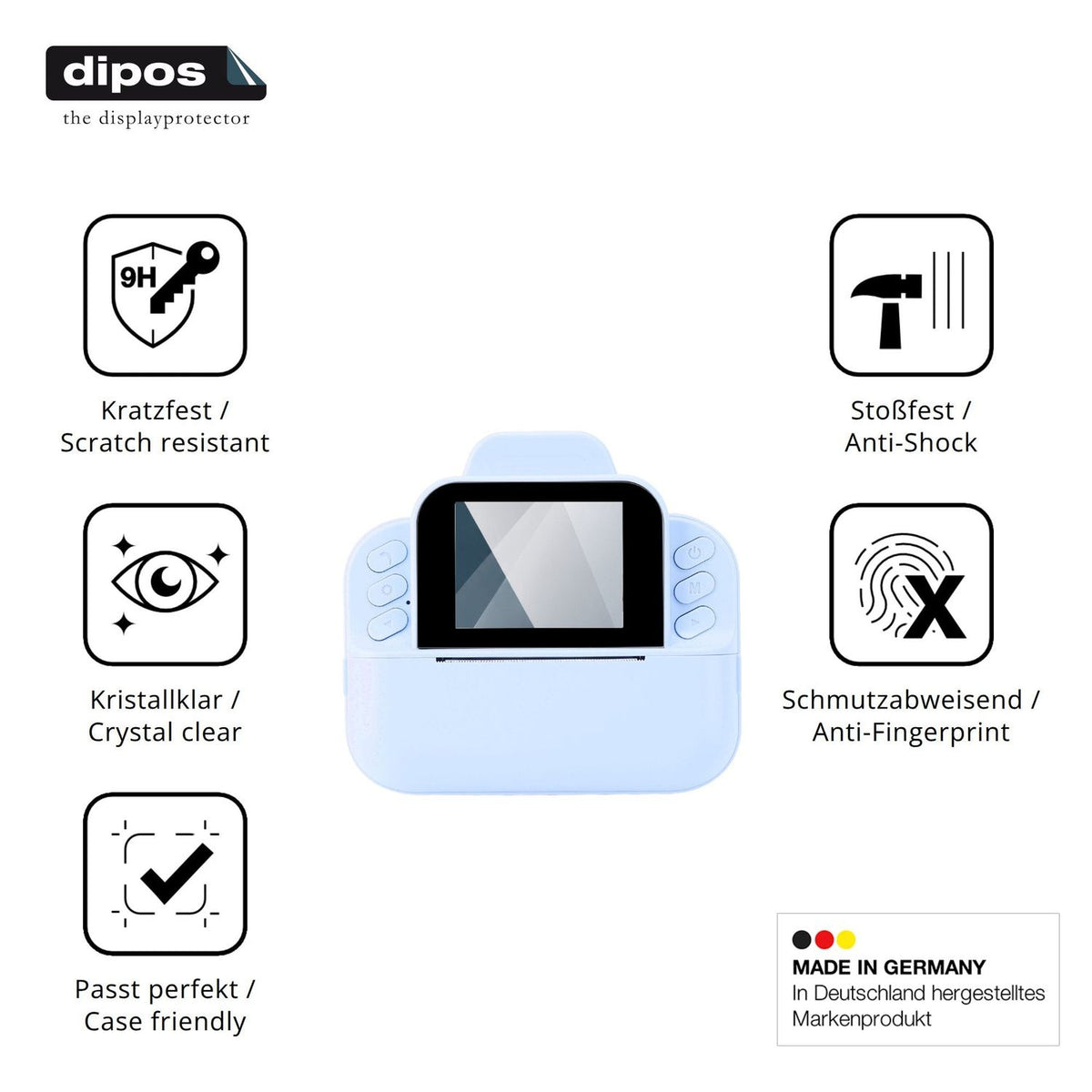 Displayschutz hergestellt in Deutschland, höchste Qualität made in Germany