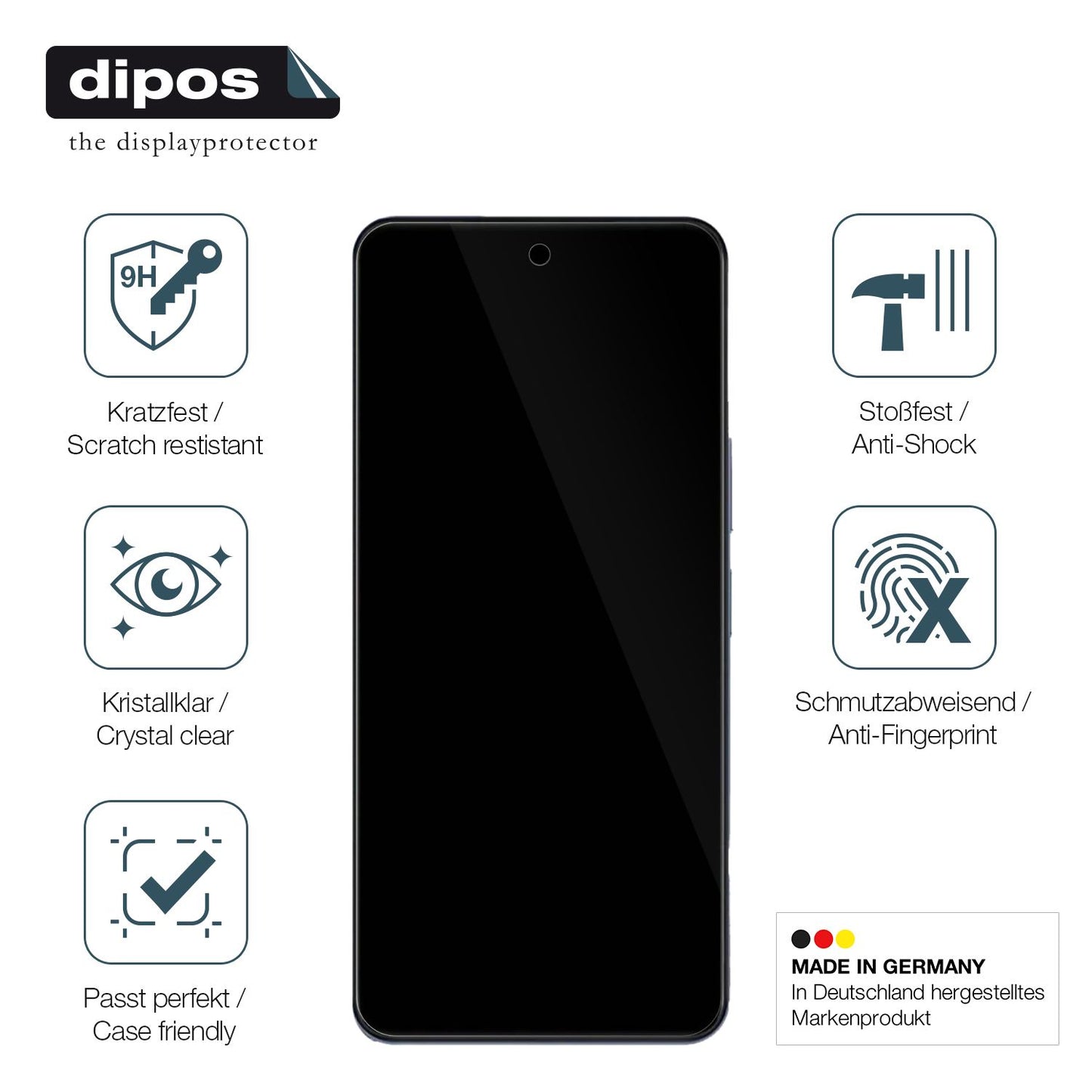 Displayschutz hergestellt in Deutschland, höchste Qualität made in Germany