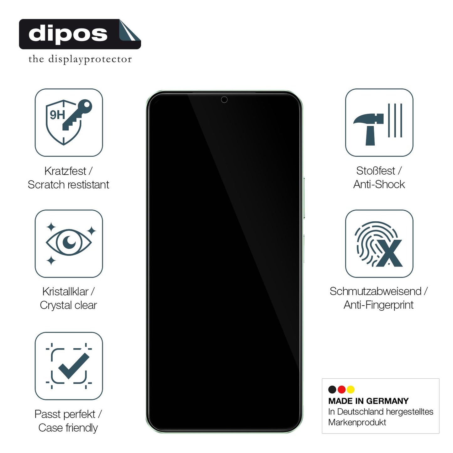 Displayschutz hergestellt in Deutschland, höchste Qualität made in Germany