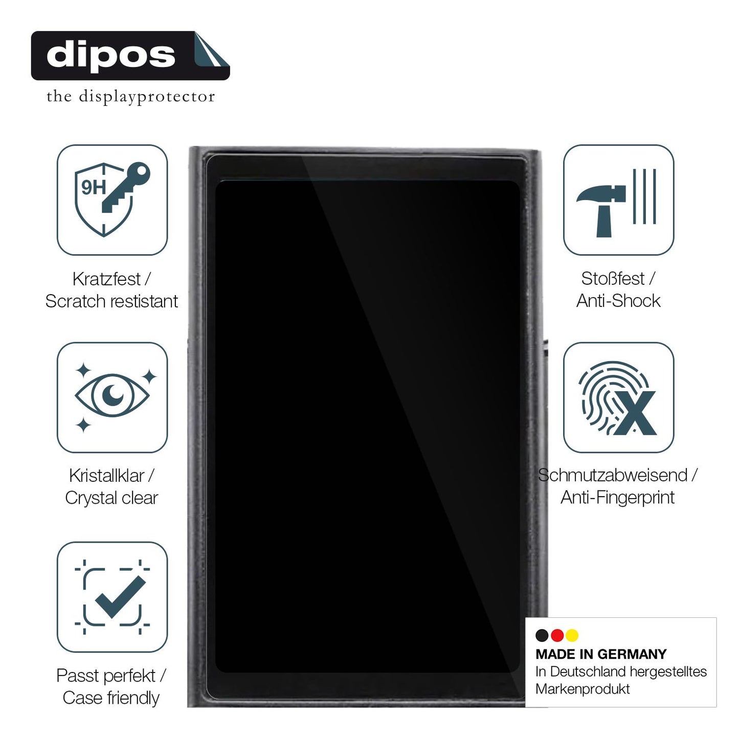 Displayschutz hergestellt in Deutschland, höchste Qualität made in Germany