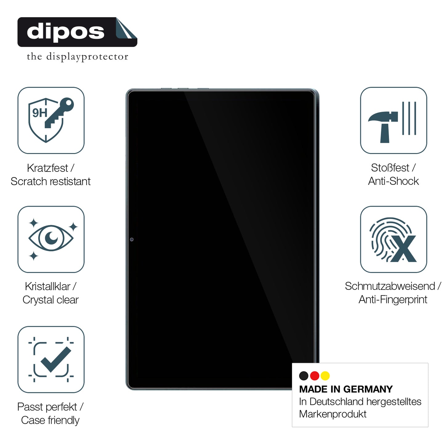 dipos Displayschutz für UBDXBD Z-50G, mattierte Oberfläche, geringe Dicke und perfekte Passform