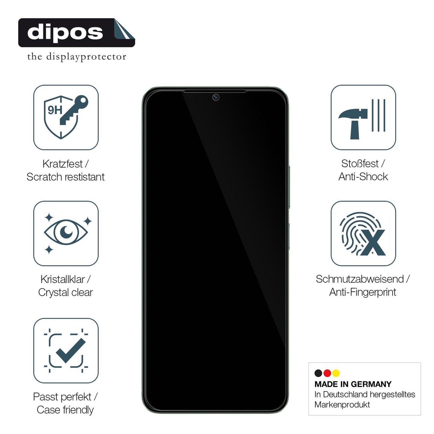 Displayschutz hergestellt in Deutschland, höchste Qualität made in Germany