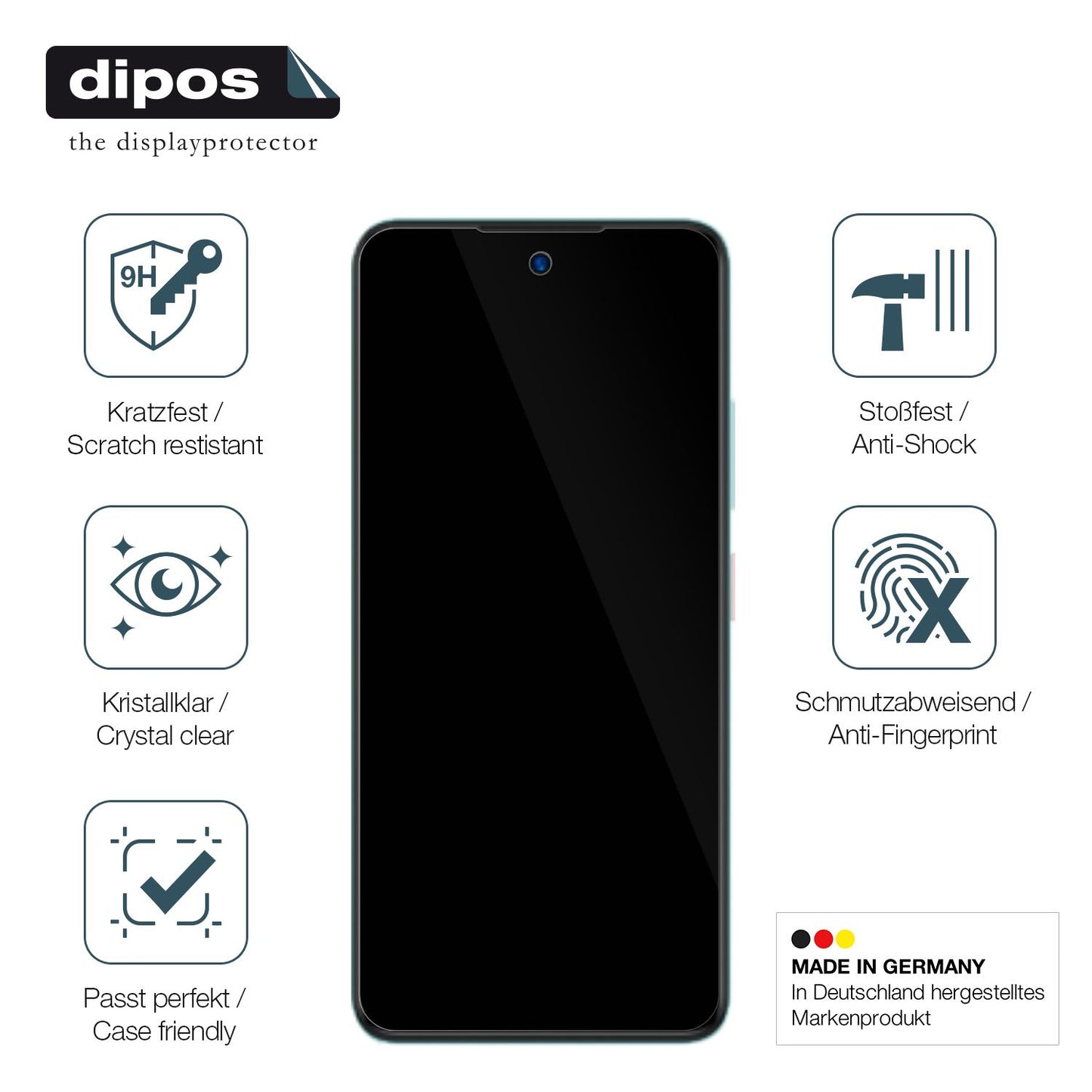 Displayschutz hergestellt in Deutschland, höchste Qualität made in Germany