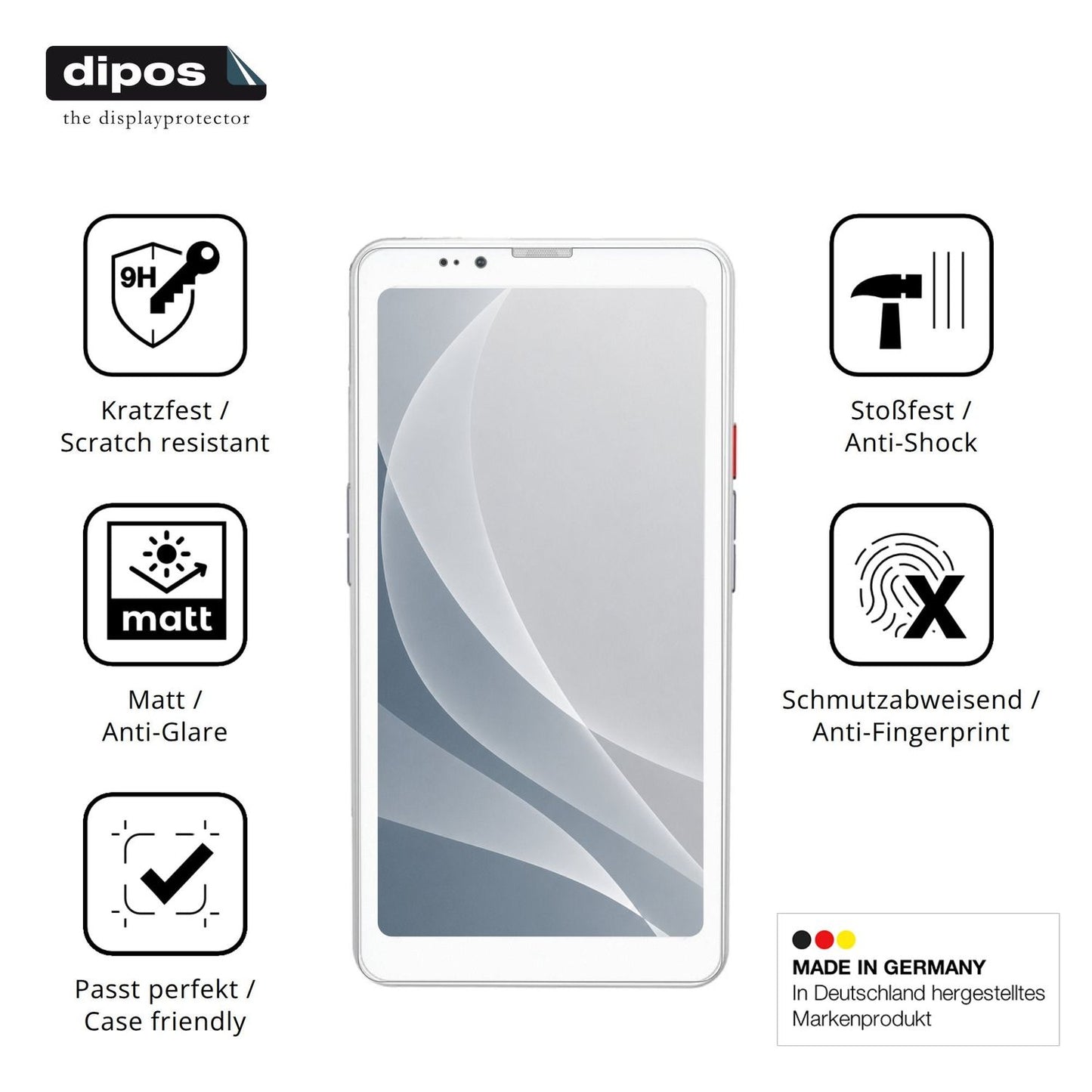 Displayschutz hergestellt in Deutschland, höchste Qualität made in Germany